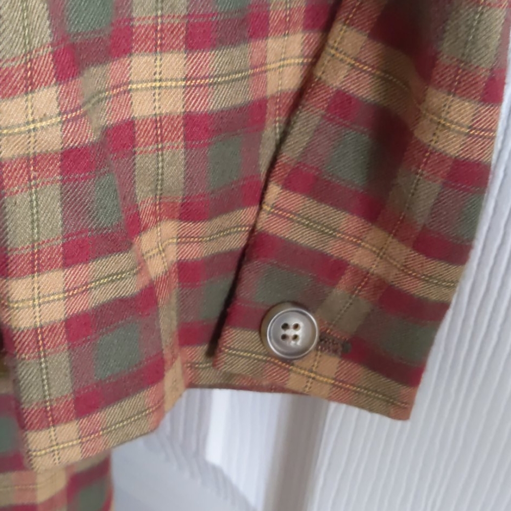 Long Plaid Dress/ Flannel - Picture 5 of 8